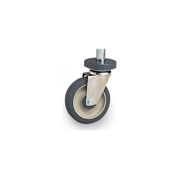 Metro 5" Casters For Metro Open-Wire Shelving - Resilient Rubber - Rigid With Bumper 5418702 RUBBER - main
